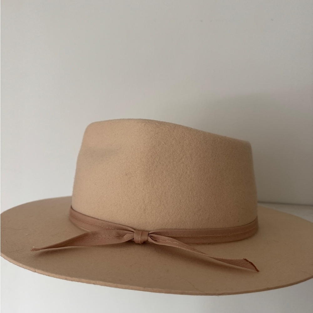 Lack of Color Tan felt wide brim Hat